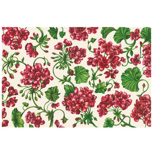 Geranium Garden Placemat Pad of 24